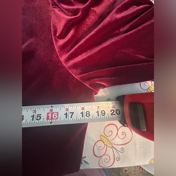 NWT Gianni Bini Leighton Velvety Wrap Dress Merlot Women’s Large - Picture 8 of 15